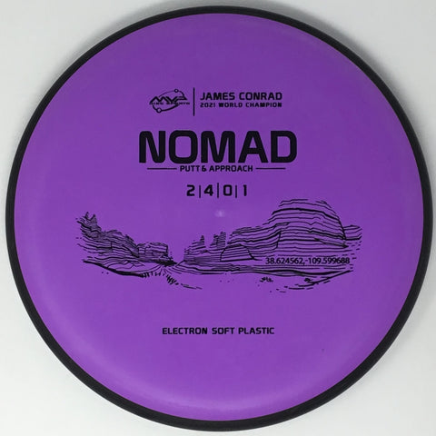MVP Disc Sports Nomad (Electron Soft, James Conrad 2021 World Champion) Putt & Approach