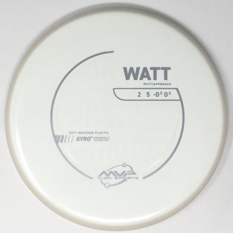MVP Disc Sports Watt (Neutron Soft - Project Lab Coat) Putt & Approach