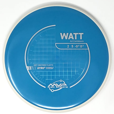 MVP Disc Sports Watt (Neutron Soft - Project Lab Coat) Putt & Approach