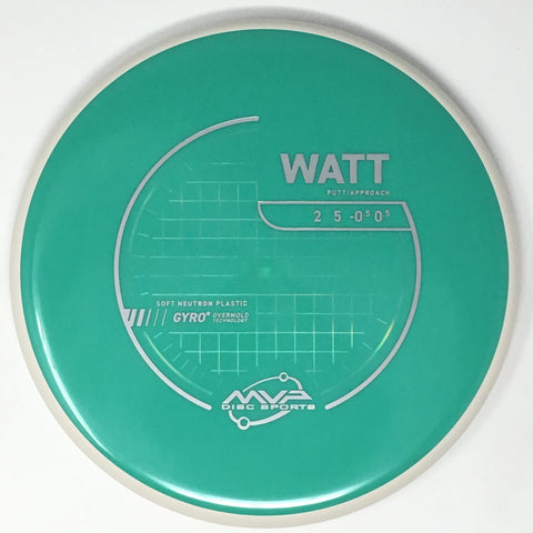 MVP Disc Sports Watt (Neutron Soft - Project Lab Coat) Putt & Approach