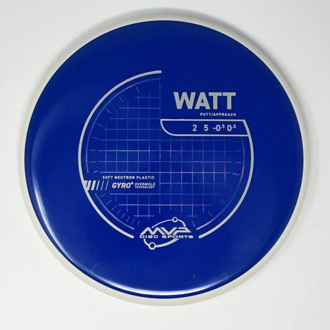 MVP Disc Sports Watt (Neutron Soft - Project Lab Coat) Putt & Approach
