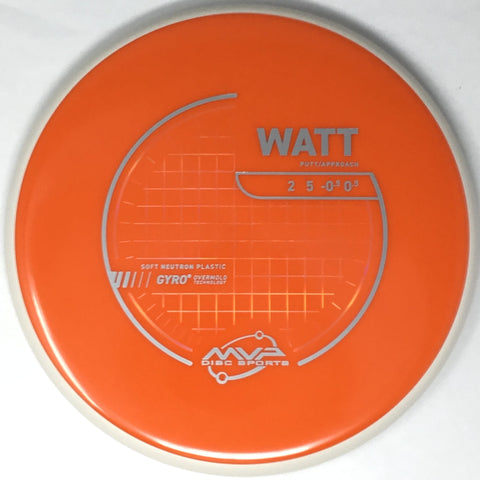 MVP Disc Sports Watt (Neutron Soft - Project Lab Coat) Putt & Approach