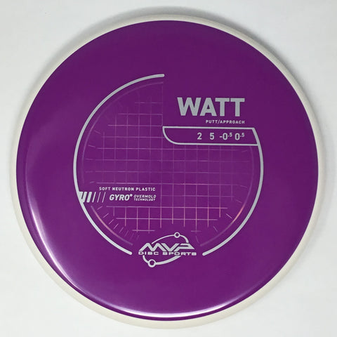 MVP Disc Sports Watt (Neutron Soft - Project Lab Coat) Putt & Approach
