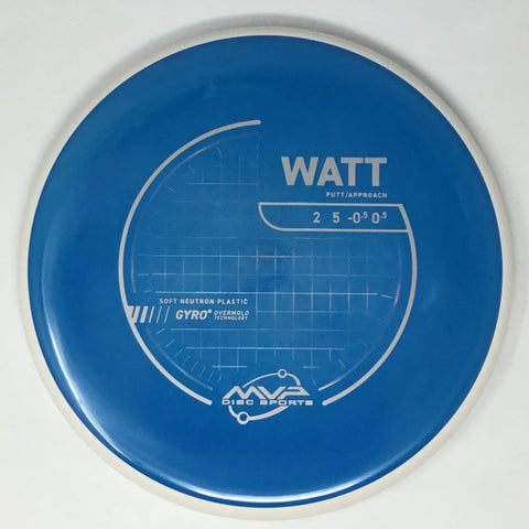 MVP Disc Sports Watt (Neutron Soft - Project Lab Coat) Putt & Approach