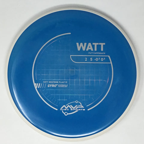 MVP Disc Sports Watt (Neutron Soft - Project Lab Coat) Putt & Approach
