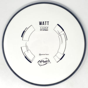 MVP Disc Sports Watt (Neutron - White/Dyeable) Putt & Approach