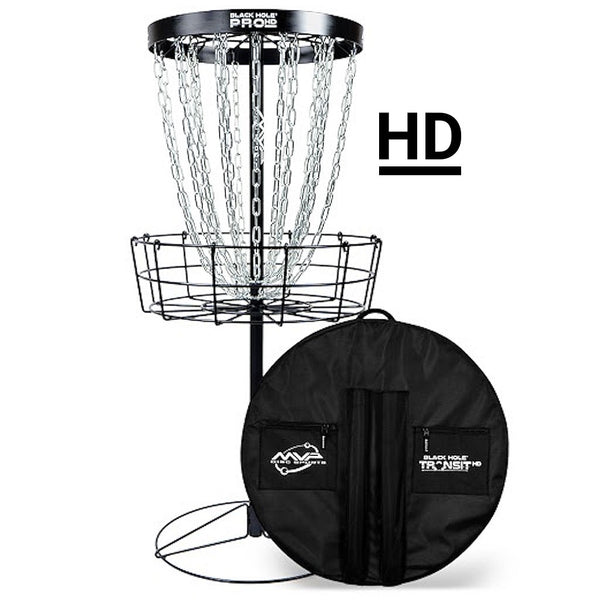 Disc Golf Basket (MVP Black Hole® Pro HD V2 + Transit Carrying Bag Set)