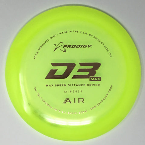 Prodigy D3 Max (400 AIR - Lightweight Distance Driver) Distance Driver