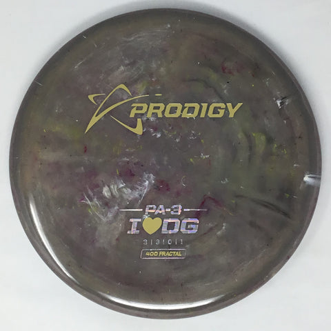 Prodigy Prodigy PA-3 400 Fractal - "I Love Disc Golf" Disc Golf Day 2026 Stamp Putt & Approach