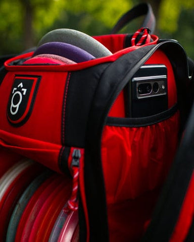 Squatch Disc Golf Squatch Disc Golf Bag (Drew Gibson Lore 2.0 Bag with Cooler, 28+ Disc Capacity) Bag