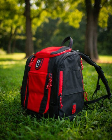 Squatch Disc Golf Squatch Disc Golf Bag (Drew Gibson Lore 2.0 Bag with Cooler, 28+ Disc Capacity) Bag