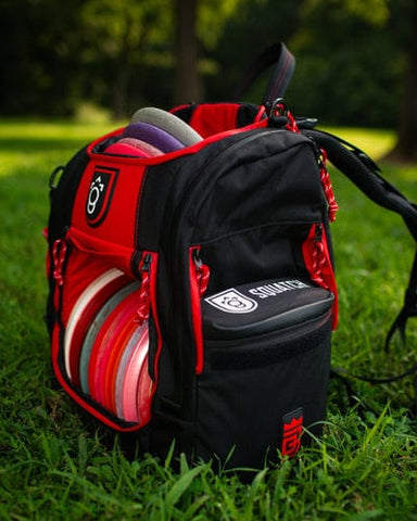 Squatch Disc Golf Squatch Disc Golf Bag (Drew Gibson Lore 2.0 Bag with Cooler, 28+ Disc Capacity) Bag