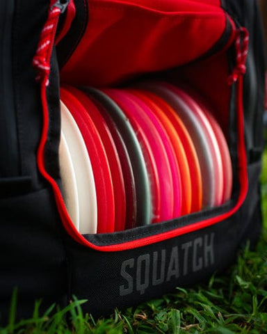 Squatch Disc Golf Squatch Disc Golf Bag (Drew Gibson Lore 2.0 Bag with Cooler, 28+ Disc Capacity) Bag