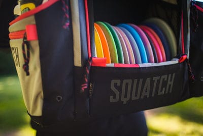 Squatch Disc Golf Bag (Ezra Link Disc Golf Bag with Cooler, 30+ Disc Capacity)