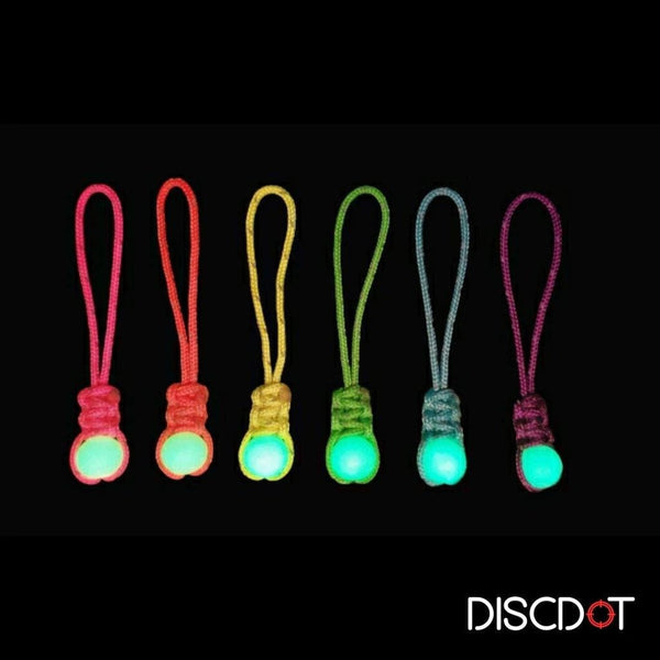 DiscDot Zipper Pull w/ Mini Glow Dot Accessory