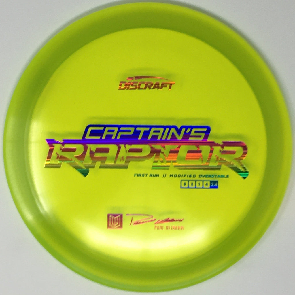 Discraft - Captain's Raptor (Special Blend Z, First Run) - Distance ...
