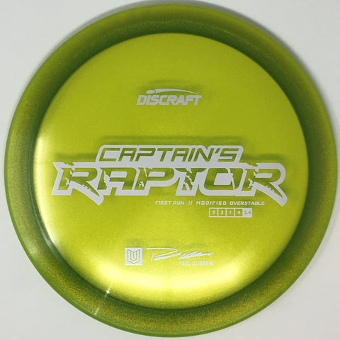 Discraft Captain's Raptor (Special Blend Z, First Run - ETA February 4 - Green) Distance Driver