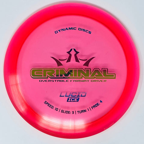 Dynamic Discs Criminal (Lucid Ice) Distance Driver