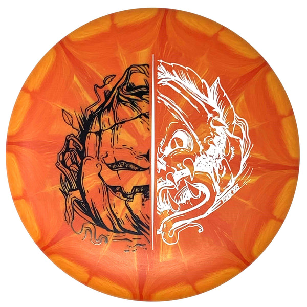 Dynamic Discs EMac Judge (Classic Blend Burst, Two-Tone Pumpkin Halloween Stamp) Putt & Approach