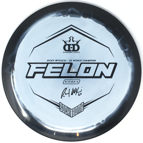 Dynamic Discs Felon (Fuzion Orbit, Ricky Wysocki "Sockibomb" Stamp - ETA July 7th) Distance Driver