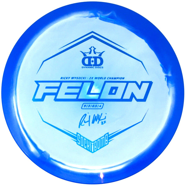 Dynamic Discs Felon (Fuzion Orbit, Ricky Wysocki "Sockibomb" Stamp - ETA July 7th) Distance Driver