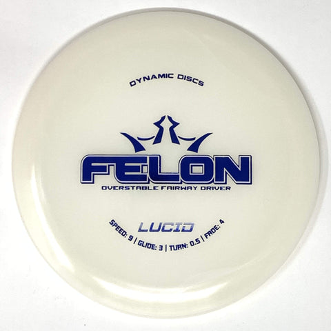 Dynamic Discs Felon (Lucid, White/Dyeable) Distance Driver