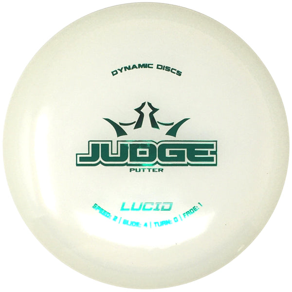 Dynamic Discs Judge (Lucid, White/Dyeable) Putt & Approach