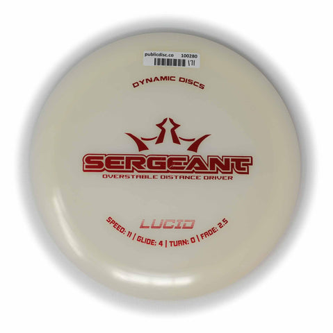Dynamic Discs Sergeant (Lucid, White/Dyeable) Distance Driver