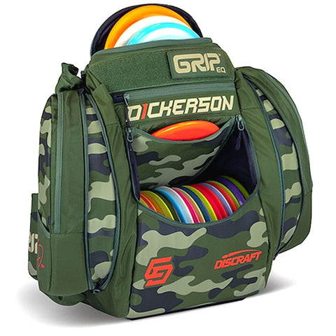 GRIPeq Discraft Disc Golf Bag (Chris Dickerson GRIPeq AX5 Series Disc Golf Bag optional Special Supercolor ESP Buzzz, 22 - 26 Disc Capacity) Bag