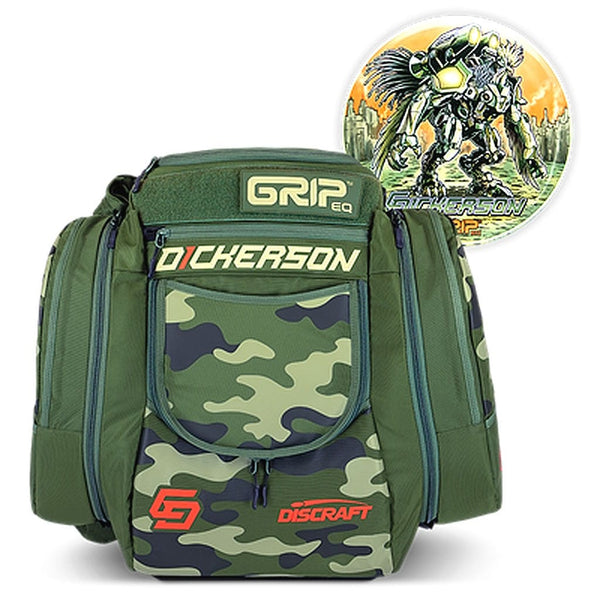 GRIPeq Discraft Disc Golf Bag (Chris Dickerson GRIPeq AX5 Series Disc Golf Bag optional Special Supercolor ESP Buzzz, 22 - 26 Disc Capacity) Bag
