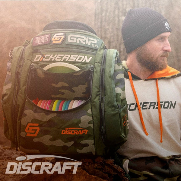 GRIPeq Discraft Disc Golf Bag (Chris Dickerson GRIPeq AX5 Series Disc Golf Bag optional Special Supercolor ESP Buzzz, 22 - 26 Disc Capacity) Bag