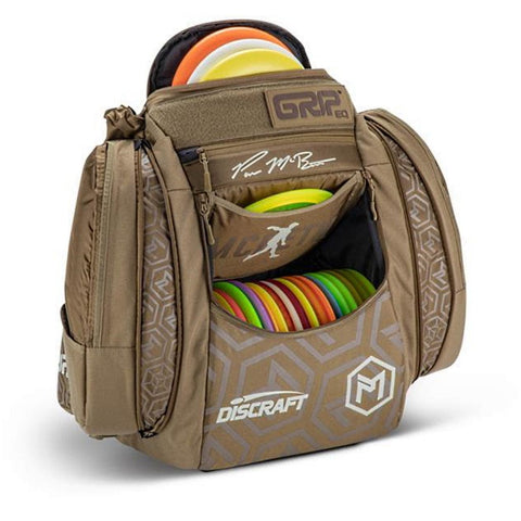 GRIPeq Discraft Disc Golf Bag (Paul Mcbeth GRIPeq AX5 Series Disc Golf Bag with Soft Luna, 22 - 26 Disc Capacity) Bag