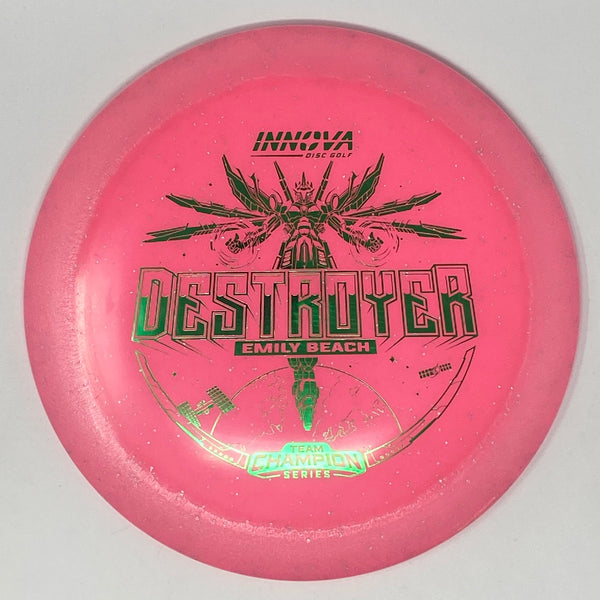 Innova Destroyer (Metal Flake Champion Color Glow - Emily Beach 2023 Tour Series) Distance Driver