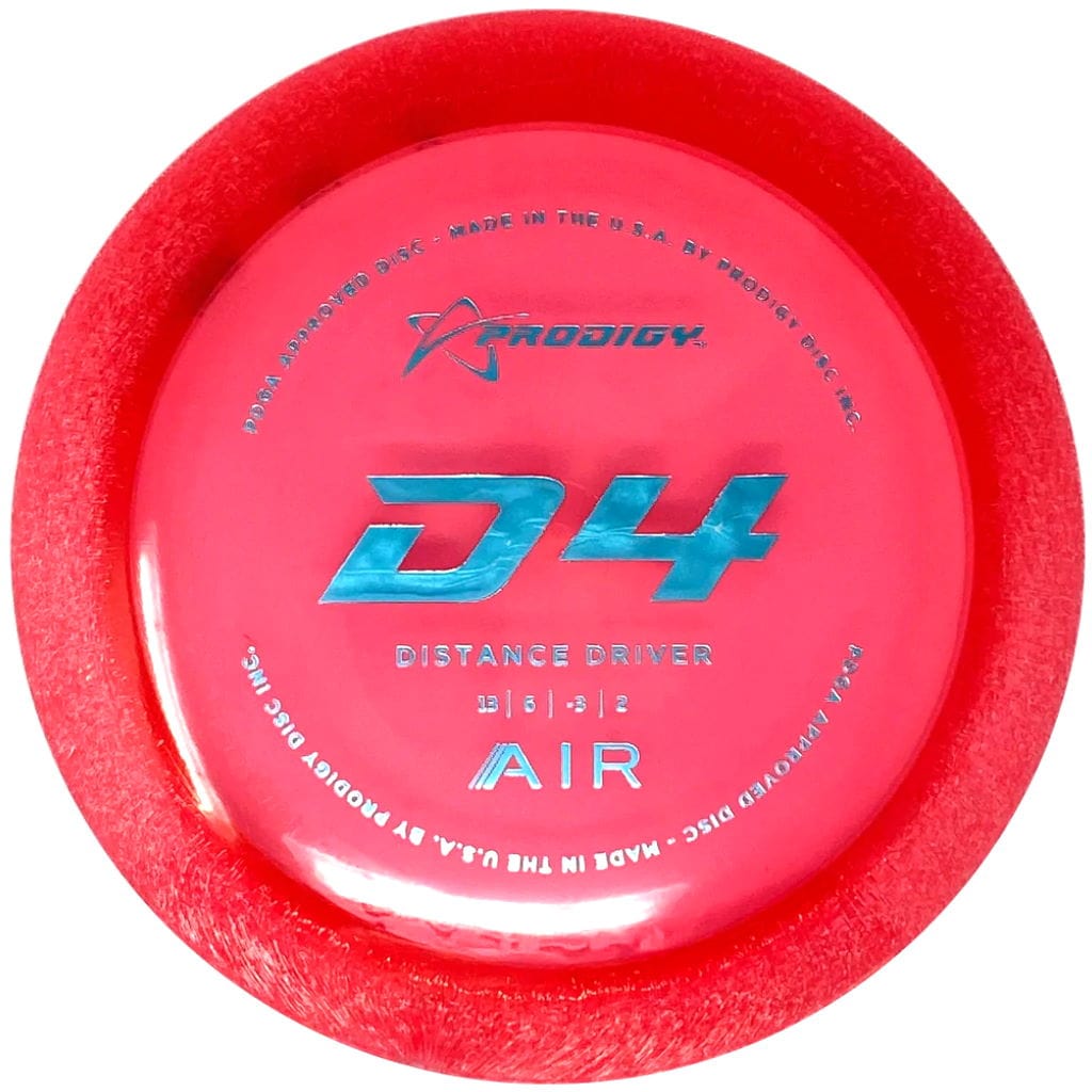 Red Distance Driver Disc Prodigy - D4 (Air) - Lightweight Distance Driver – Disc Republic