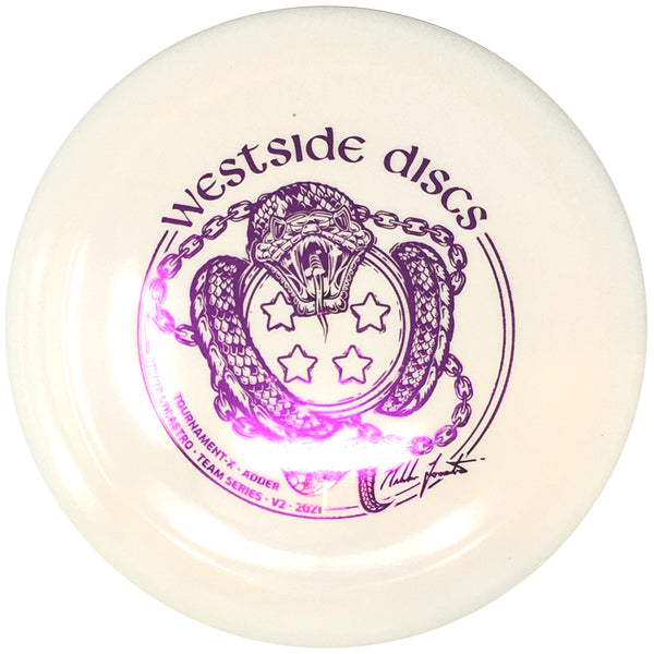 Westside Discs Adder (Tournament-X, Nikko Locastro 2021 Team Series White/Dyeable) Distance Driver