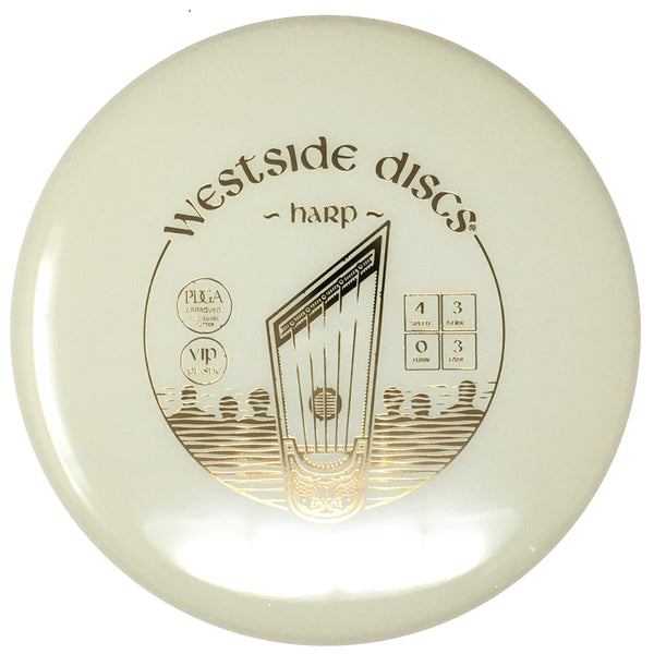Westside Discs Harp (VIP, White/Dyeable) Putt & Approach