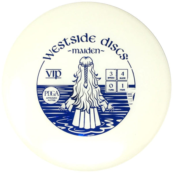 Westside Discs Maiden (VIP, White/Dyeable) Putt & Approach